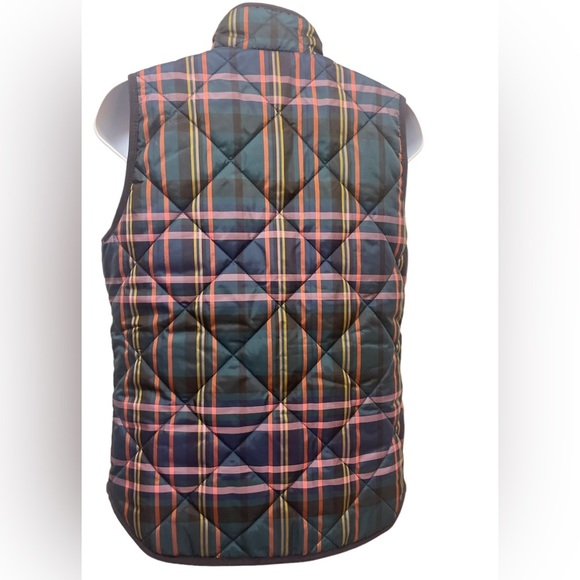 J Crew Plaid Puffer Vest size XS NWOT - Picture 5 of 6